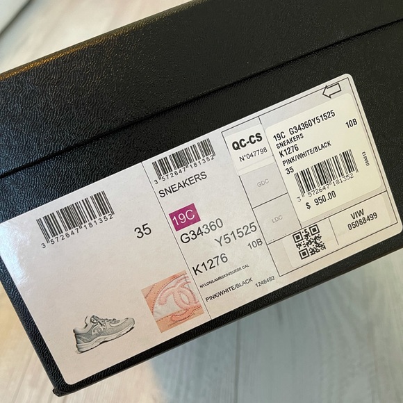 Chanel Sneakers, Pink/Black/White, 35 - Picture 2 of 5